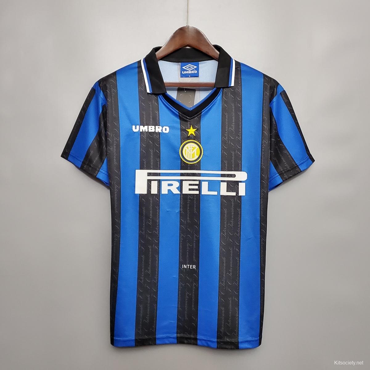 Retro Inter Milan 96/97 Away Soccer Jersey - Kitsociety