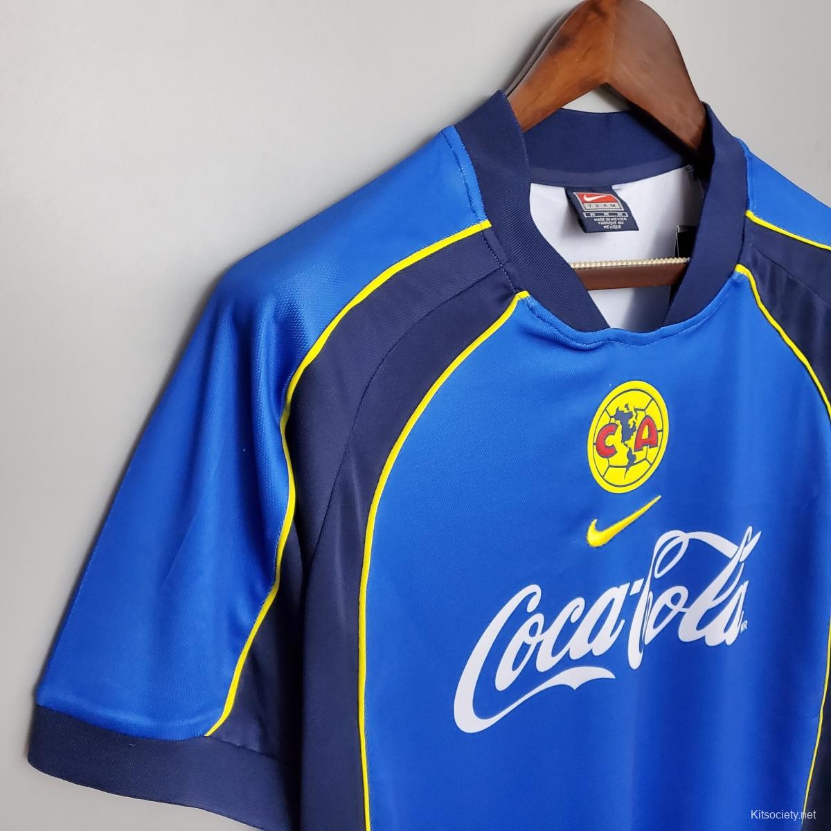 Retro 01/02 Club America away Soccer Jersey - Kitsociety