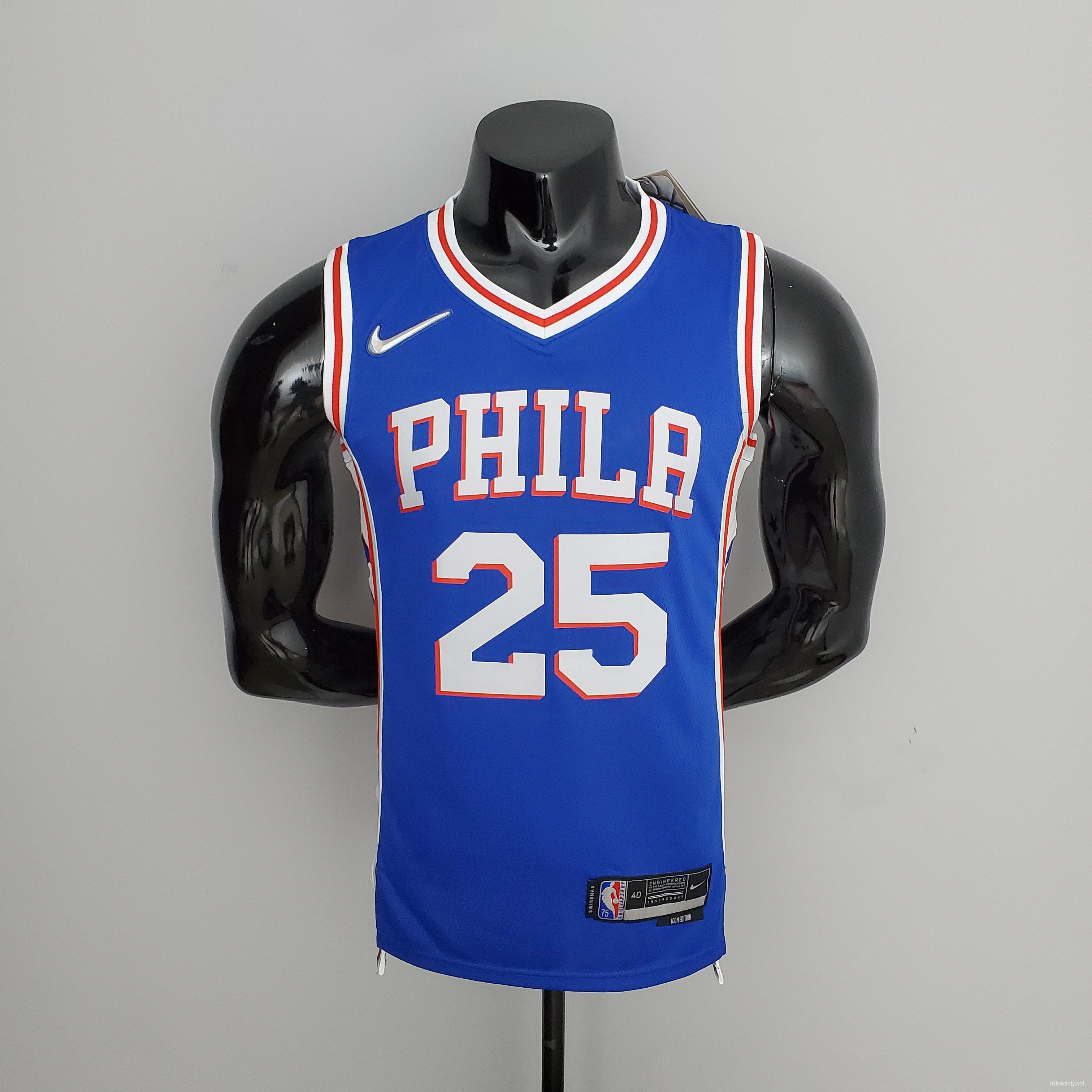 Philadelphia 76ers Jersey Personalized Jersey NBA Custom Name 