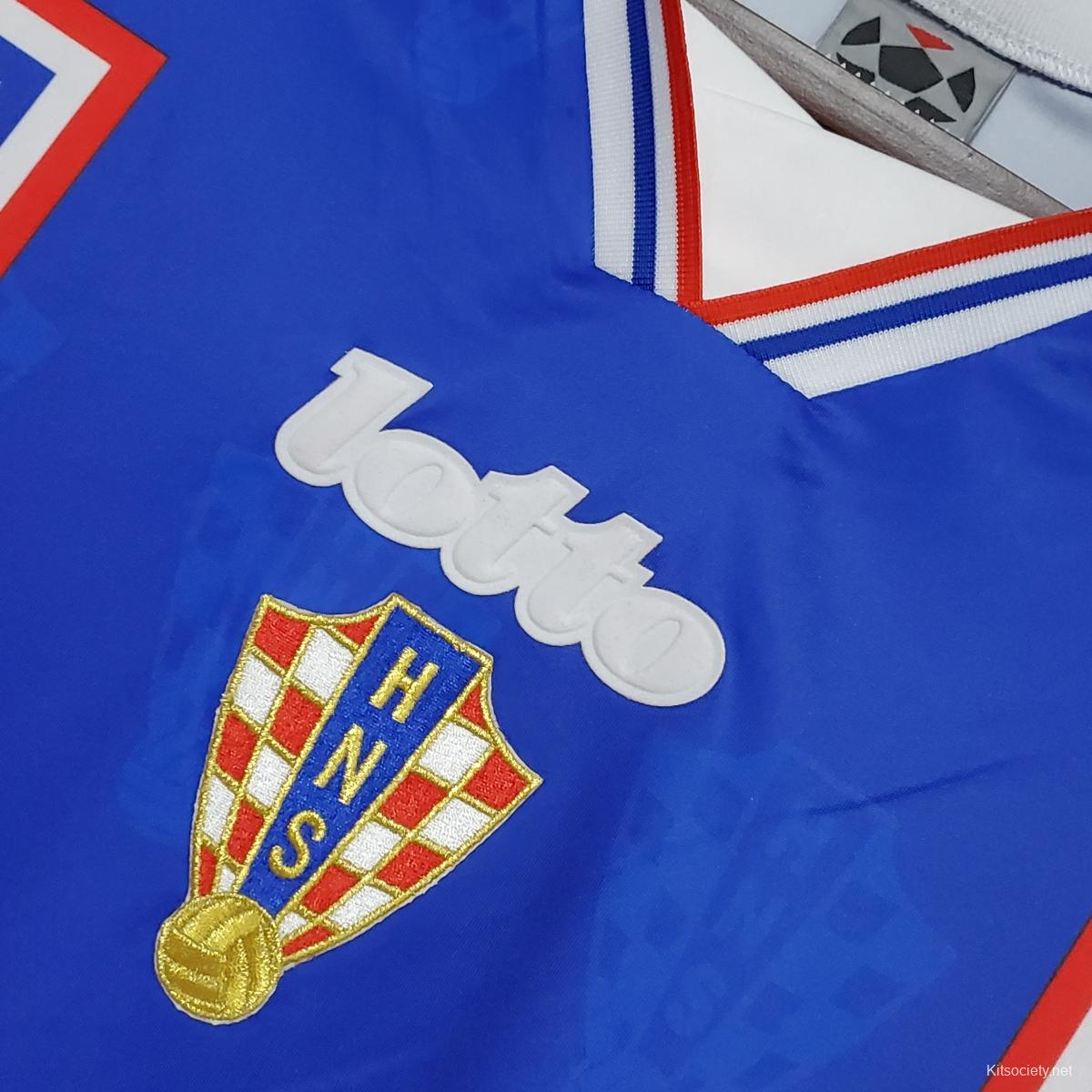 Croatia 1998 Hrvatska Home Retro Jersey World Cup