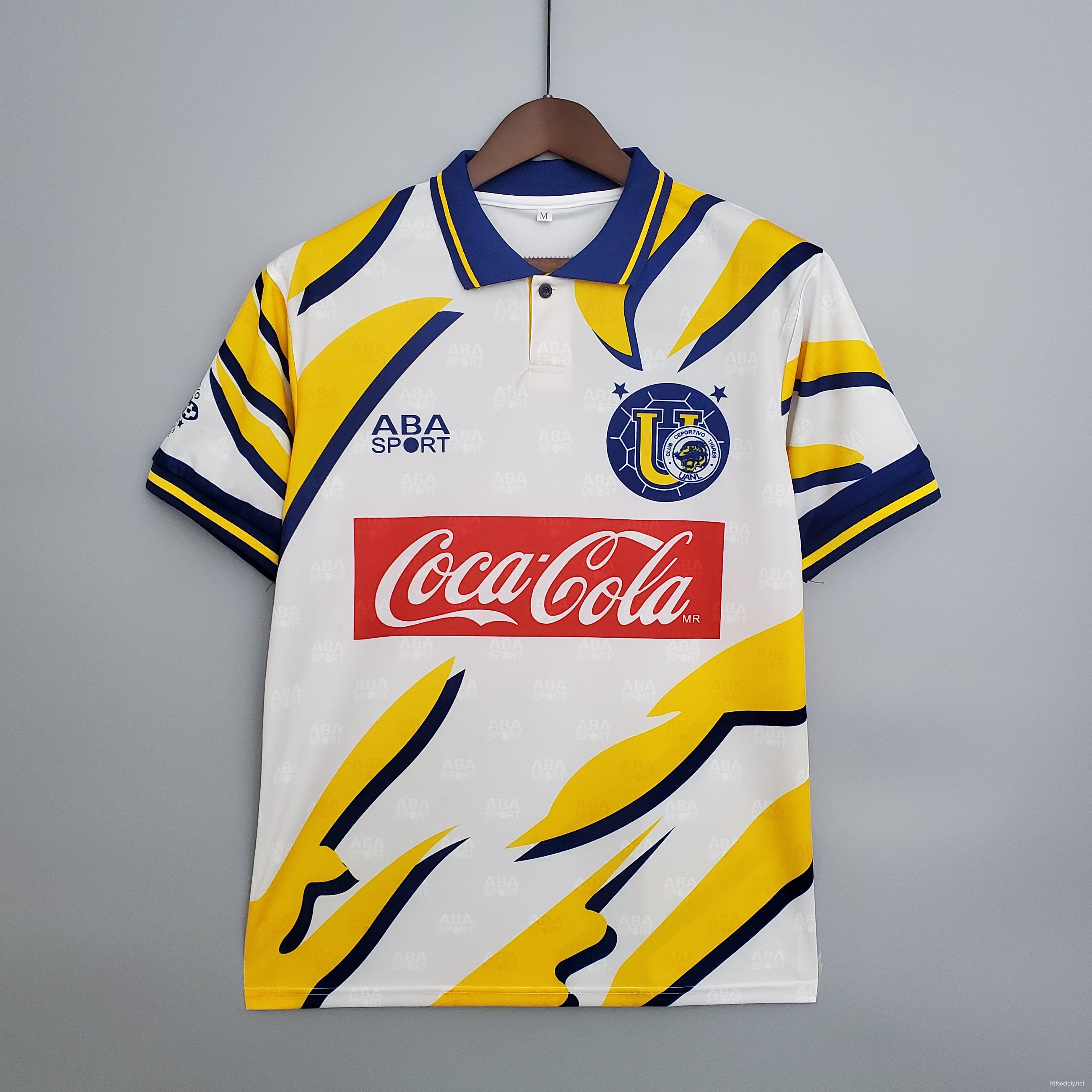 Retro 95/96 Tigres UANL Away White Jersey - Kitsociety