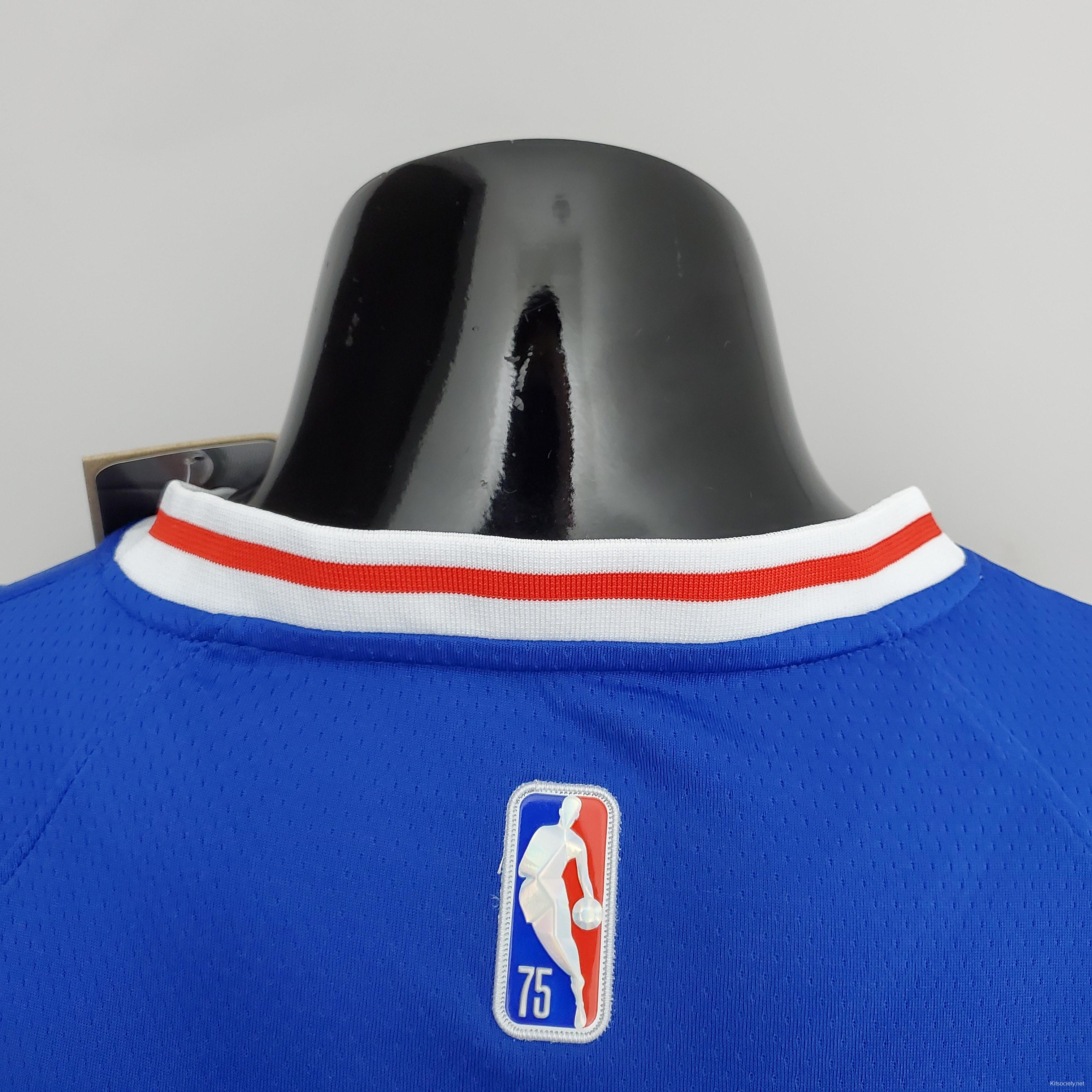 75th Anniversary Philadelphia 76ers SIMMONS#25 Blue NBA Jersey - Kitsociety