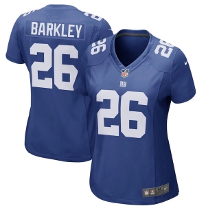 Women's Nike Tiki Barber Royal New York Giants Game Retired Player Jersey