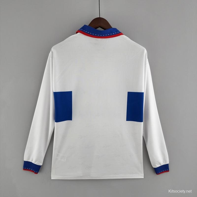 Retro 1998 France Home Long Sleeve Soccer Jersey