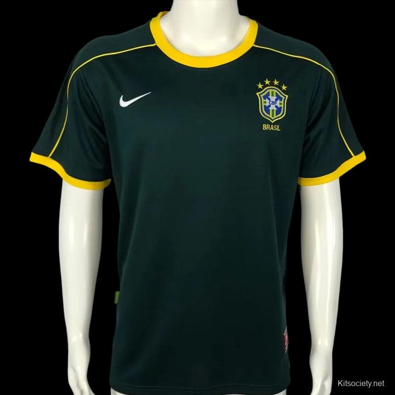 Retro 1998 Brazilian Goalkeeper Jersey - Kitsociety