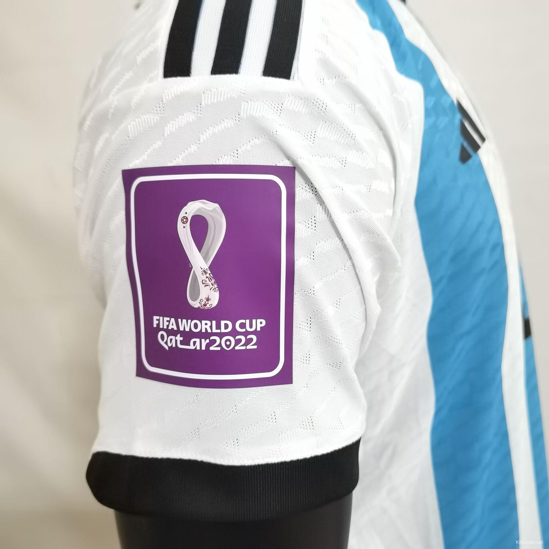 Adidas Argentina Messi Home Jersey 2022 World Cup Champions Kit S / 3 Stars Champions