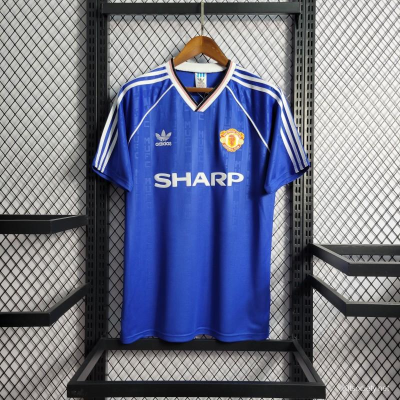 89/90 Retro Manchester United Away Jersey – AM Jersey