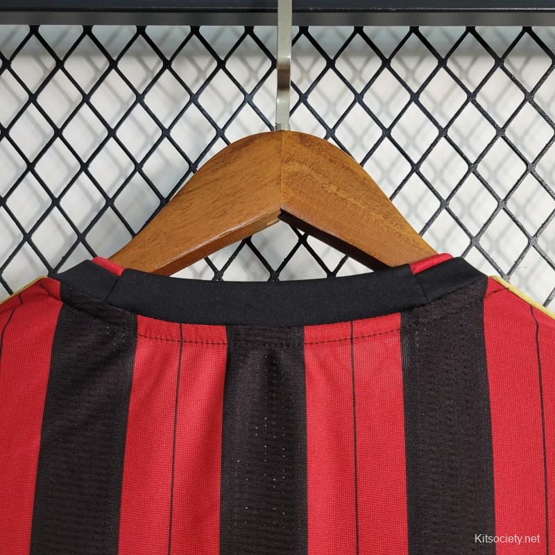 2013-2014 Season AC Milan Home Retro Long Sleeve Version Football