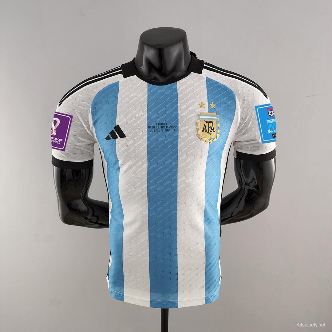 Argentina Jersey Custom Home Soccer Jersey 2022