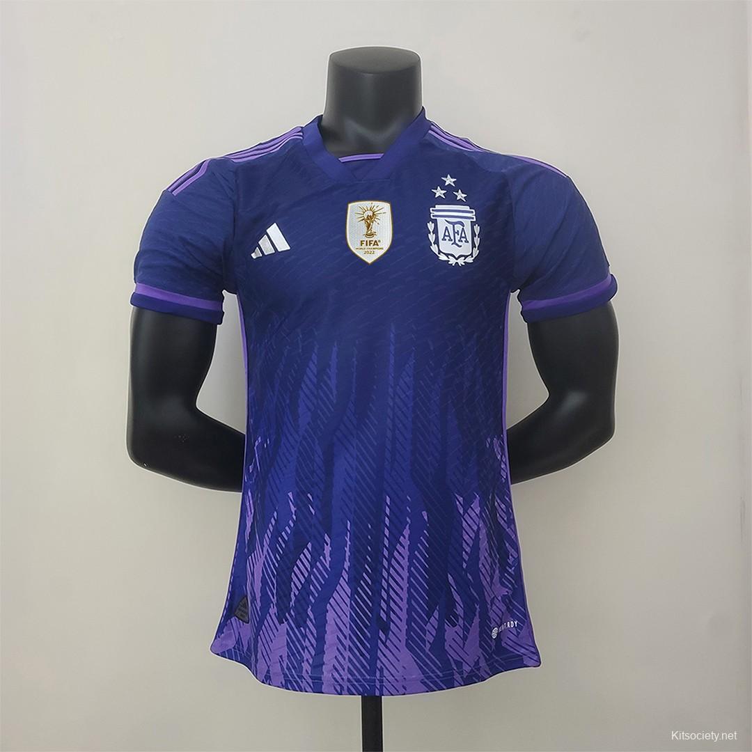 Argentina 3 Stars Away Soccer Jersey 2022