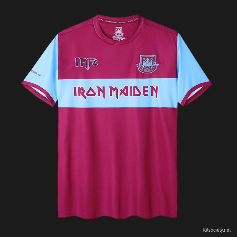 The West Ham United x Iron Maiden football jersey