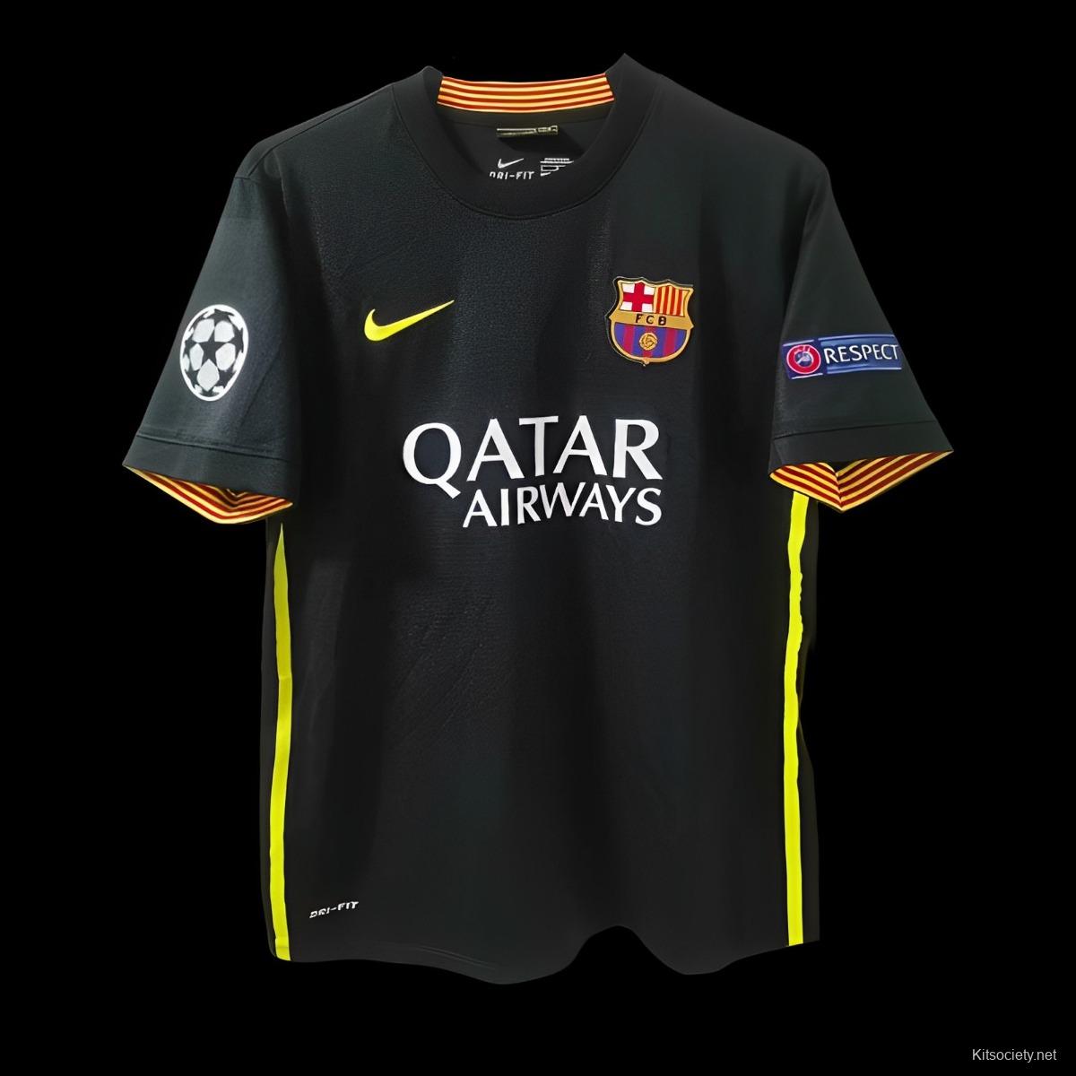 MESSI BARCELONA BLACK RETRO JERSEY